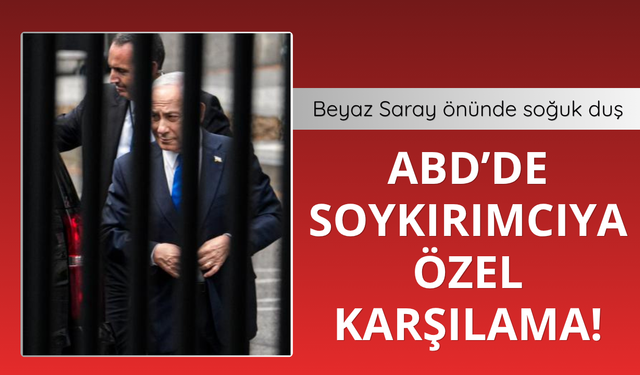 Beyaz Saray önünde Netanyahu'ya soğuk duş