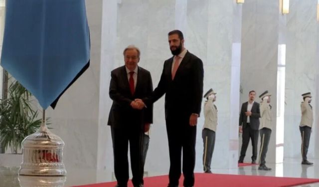 Guterres ve Şara’dan kritik görüşme