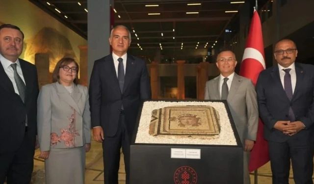 ABD'den iade edilen Zeugma Mozaik Paneli evine kavuştu