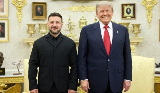 Trump Zelenskiy ile Beyaz Saray'da görüştü