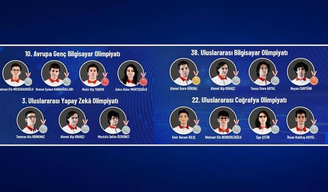 Türk öğrenciler uluslararası arenada 15 madalya kazandı