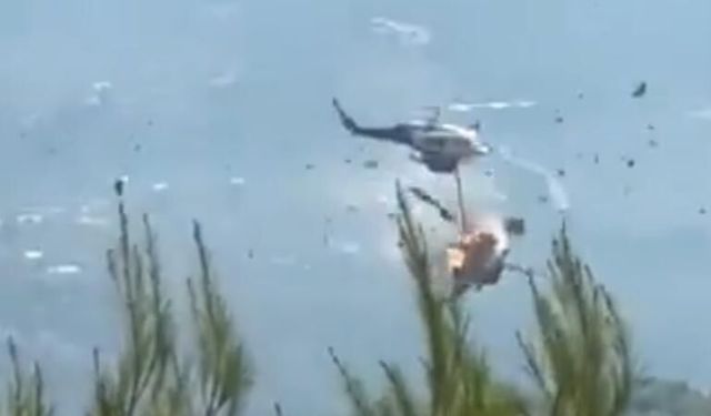 Yunanistan'da iki helikopter çarpıştı