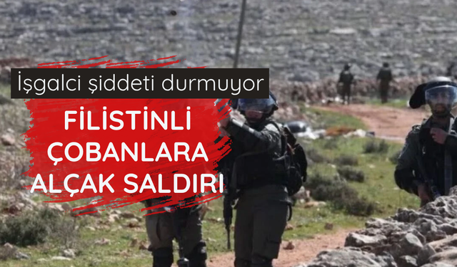 İşgalci şiddeti durmuyor: Filistinli çobanlara alçak saldırı