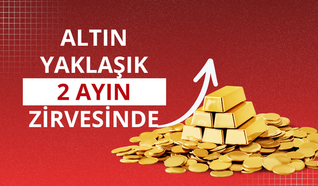 Altın yaklaşık 2 ayın zirvesinde