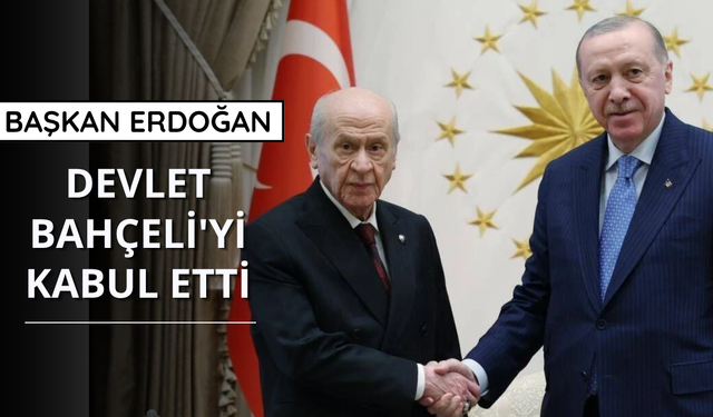 Cumhurbaşkanı Erdoğan, Devlet Bahçeli'yi kabul etti