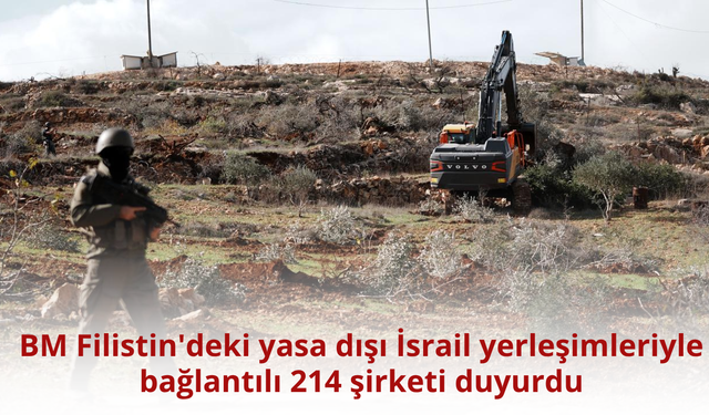 BM Filistin'deki yasa dışı İsrail yerleşimleriyle bağlantılı 214 şirketi duyurdu