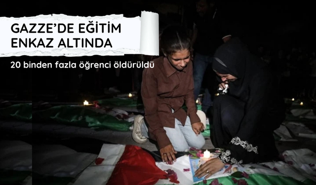 Gazze’de eğitim enkaz altında: 20 binden fazla öğrenci öldürüldü