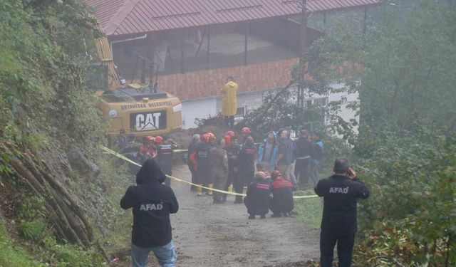 Trabzon'da heyelan: 1 can kaybı