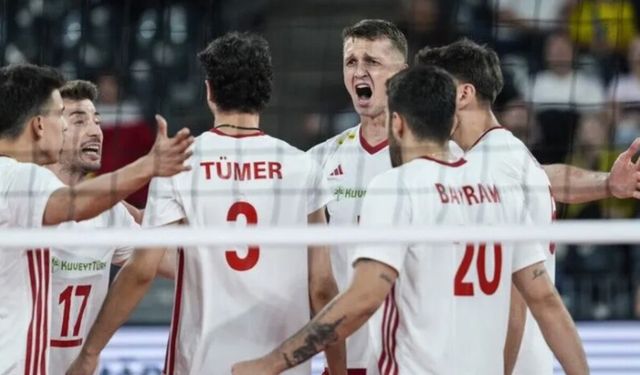 A Milli Erkek Voleybol Takımı, son 16 turu için Letonya karşısında