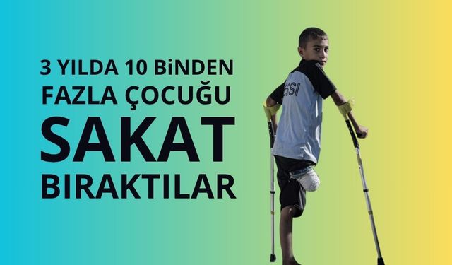 İsrail 3 yılda 10 binden fazla çocuğu sakat bıraktı