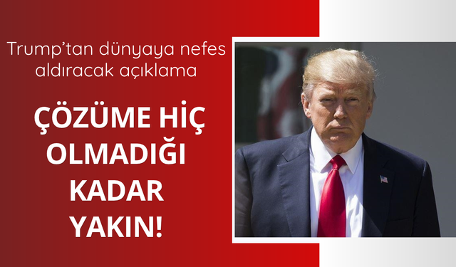 Trump'tan Rusya-Ukrayna Savaşı'na ilişkin açıklama