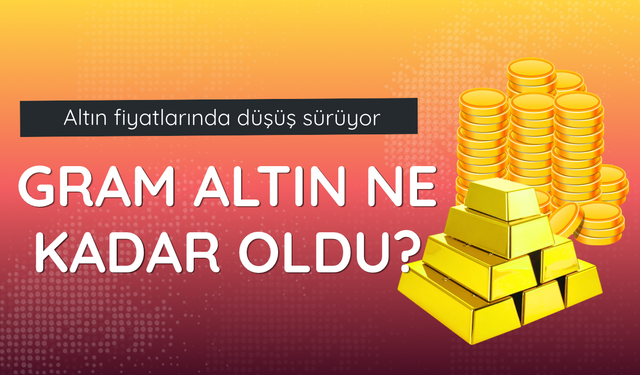 Altın fiyatlarında düşüş sürüyor: Gram altın ne kadar oldu?
