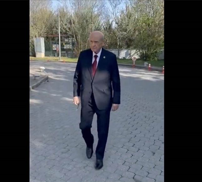 Bahçeli'den yürüyüş videosu geldi