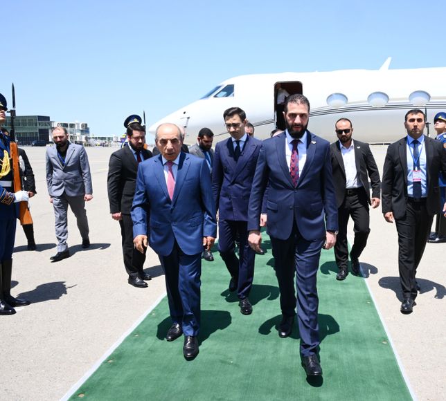 Suriye Cumhurbaşkanı Şara Azerbaycan'da