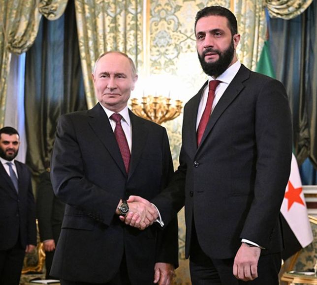 Rusya'da kritik görüşme: Putin ve Şara bir araya geldi