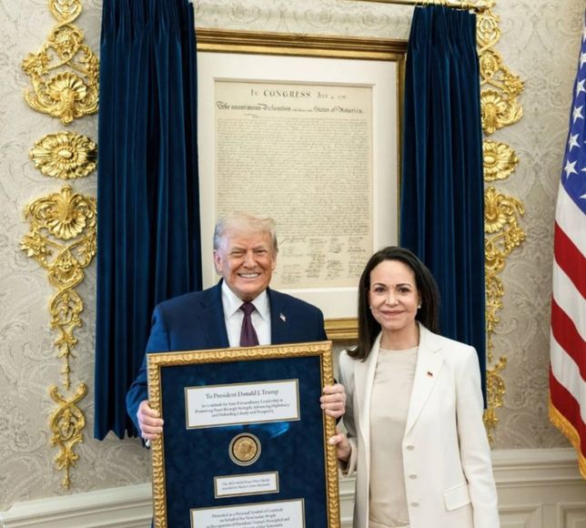 Machado Nobel'i Trump'a verdi