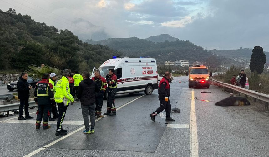 Aydın'da otomobil park halindeki araca çarptı, 1 kişi öldü, 4 kişi yaralandı