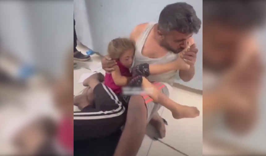 Gazzeli babanın evladına vedası yürekleri dağladı