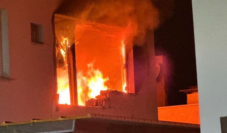 Aydın’da bir evde patlama meydana geldi