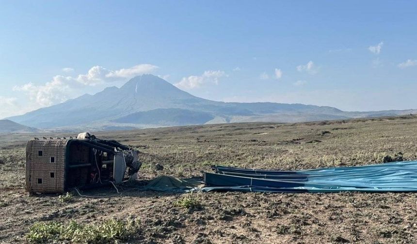 Aksaray'da sıcak hava balonu sert iniş yaptı: 1 ölü, 19 yaralı