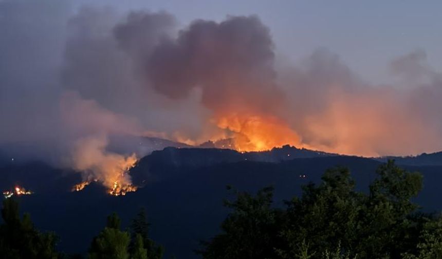 Manisa'da 3 orman yangınından biri kontrol altına alındı