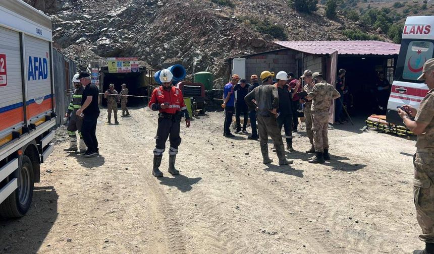 Elazığ'da maden ocağında göçük! Bir işçi mahsur kaldı