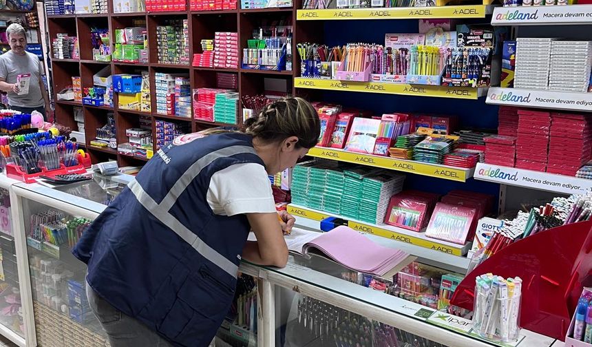 Şanlıurfa'da kırtasiye ve okul ürünleri satan 154 işletmeye para cezası verildi