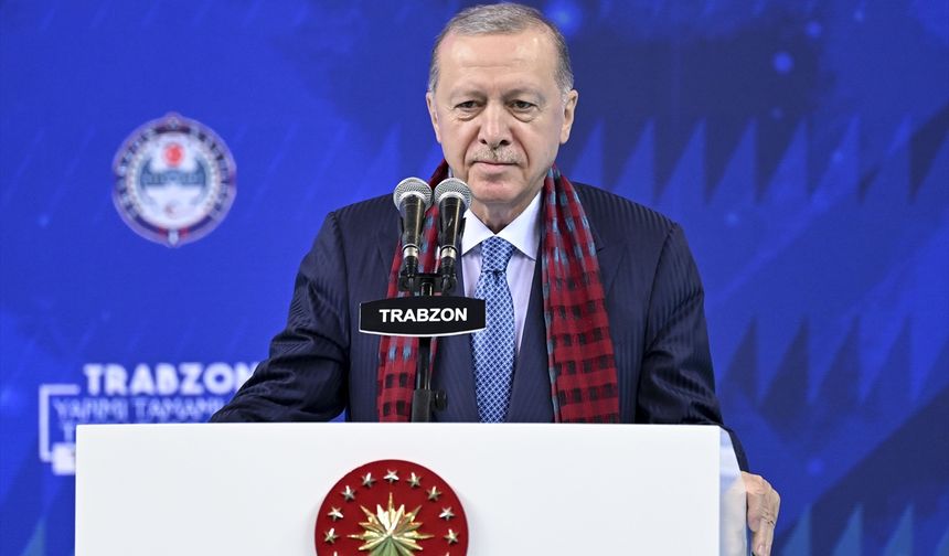 Cumhurbaşkanı Erdoğan, Trabzon'da yapımı tamamlanan tesis ve projelerin açılış töreninde konuştu