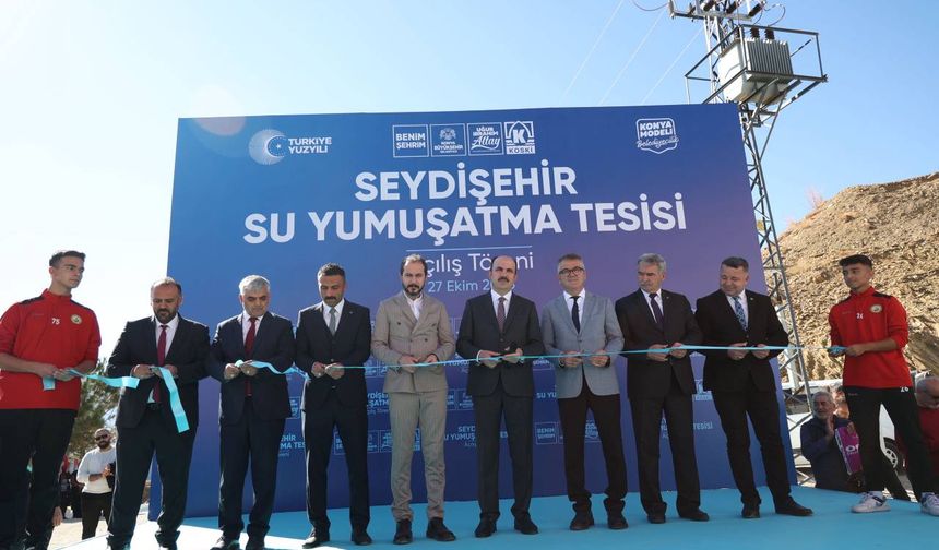 Başkan Altay Seydişehir'e kazandırılan 65 milyon liralık su yumuşatma tesisini açtı