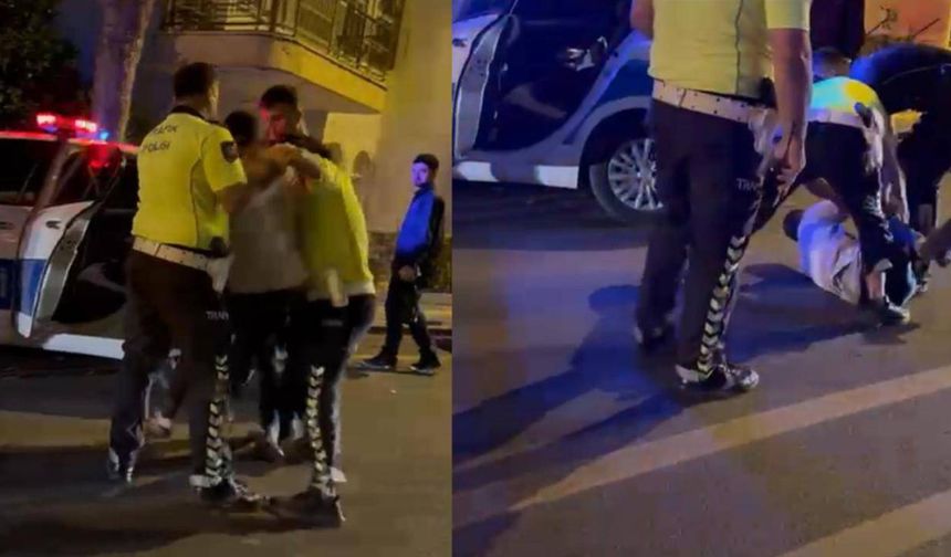 Polisten kaçan sürücünün ehliyetine el kondu
