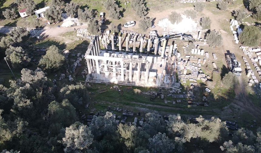 Zeus Tapınağı gelecek yıl restorasyonun tamamlanmasıyla eski ihtişamına kavuşacak
