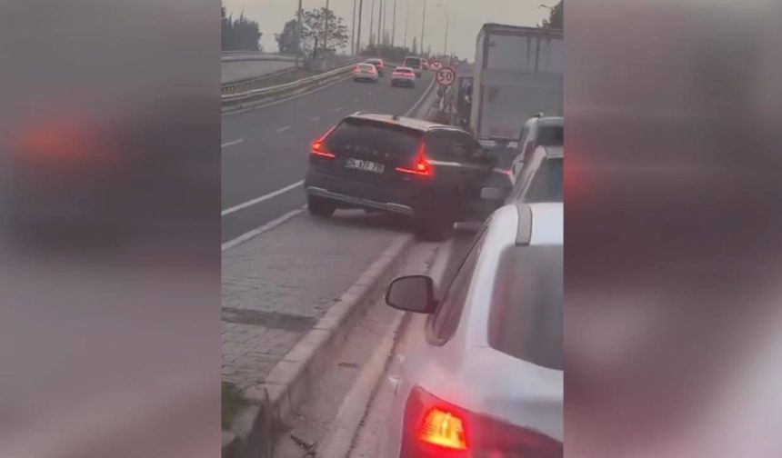 Trafik güvenliğini tehlikeye düşüren sürücüye 8 bin 306 lira ceza