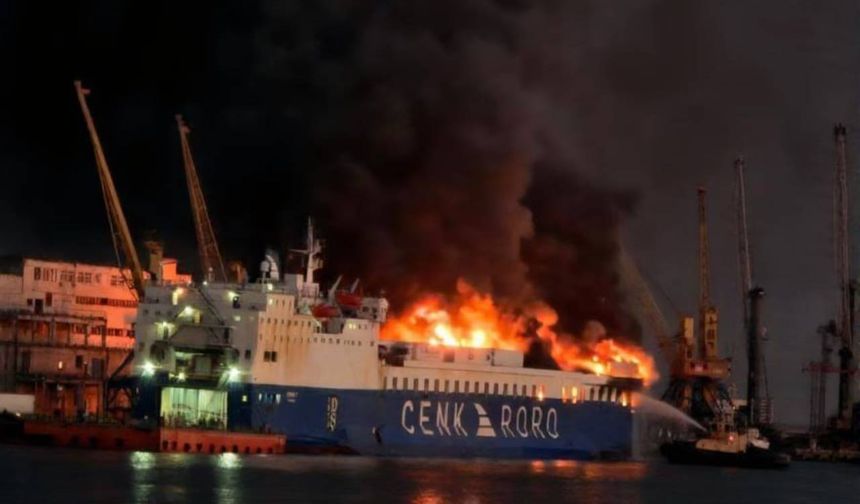 Türk gemisinin Ukrayna limanında vurulma anı ortaya çıktı