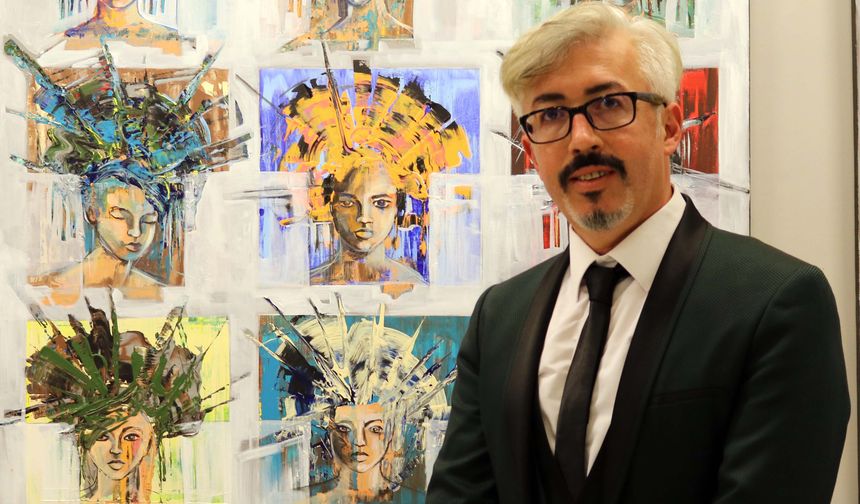 Ressam Azmi Atilla Sanko Sanat Galerisi’nde sergi açtı