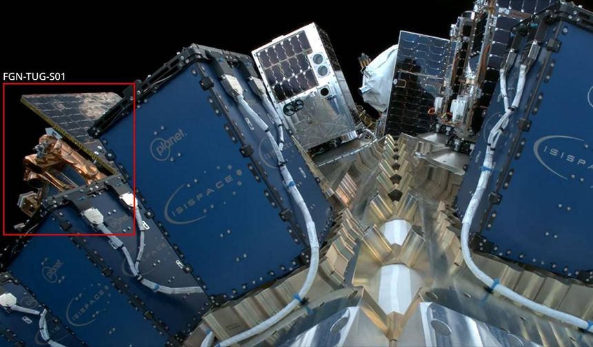 Türkiye'nin ilk yörünge transfer aracı FGN-TUG-S01 uzayda