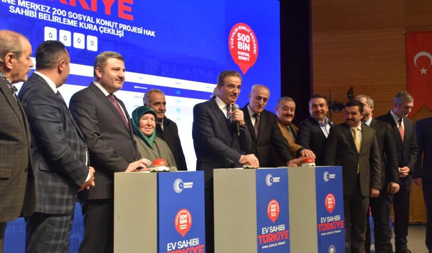 Gümüşhane’de 940 konutun hak sahipleri belirlendi