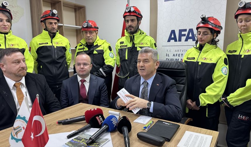 Artvin Valisi Ergün'den Ardanuç'taki çığ olayına ilişkin açıklama