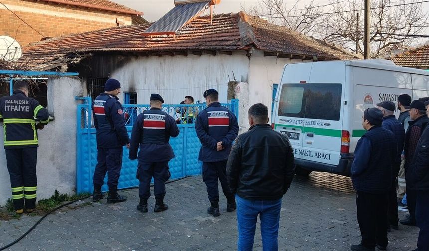 Balıkesir'de evde çıkan yangında 1 kişi öldü