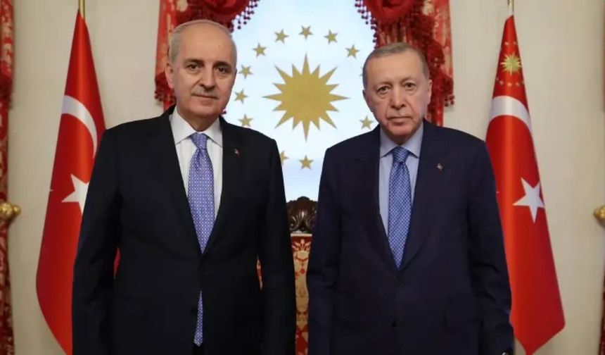 Erdoğan Kurtulmuş'u kabul etti