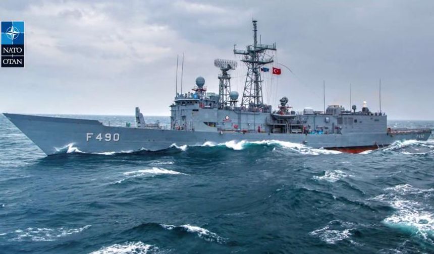 NATO'dan TCG fırkateynine ilişkin paylaşım