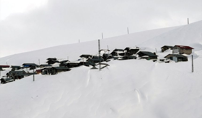 Ardahan ile Artvin arasındaki yaylalar karla beyaza büründü