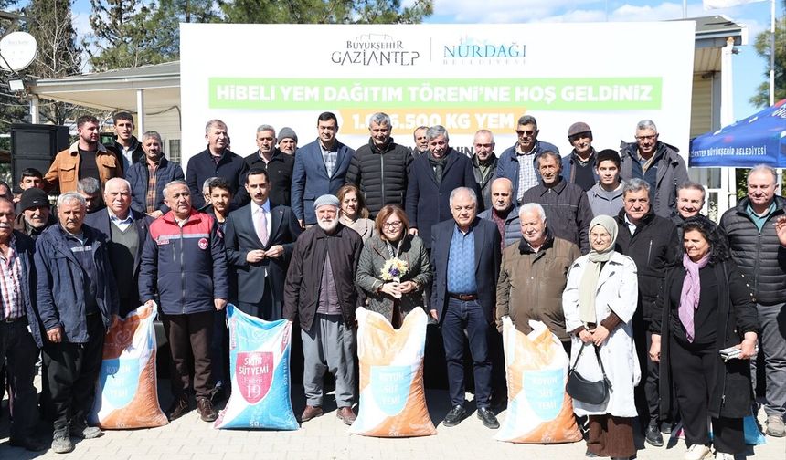 Gaziantep'te üreticilere hibe yem desteği sağlandı