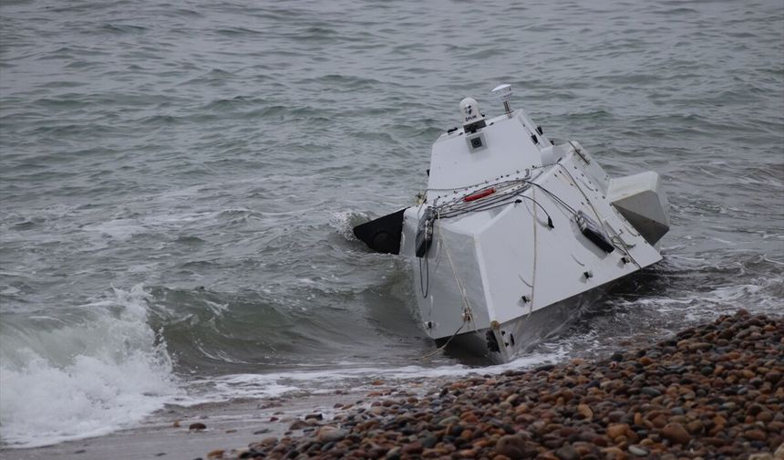 Ordu'da denizde bulunan insansız deniz aracı kontrollü şekilde imha edildi