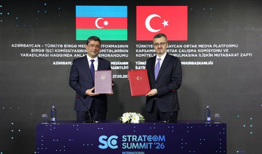 Türkiye ile Azerbaycan 'Ortak Medya Platformu' konusunda mutabakat zaptı imzaladı