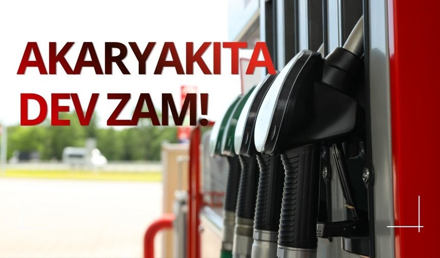 Akaryakıta dev bir zam daha!