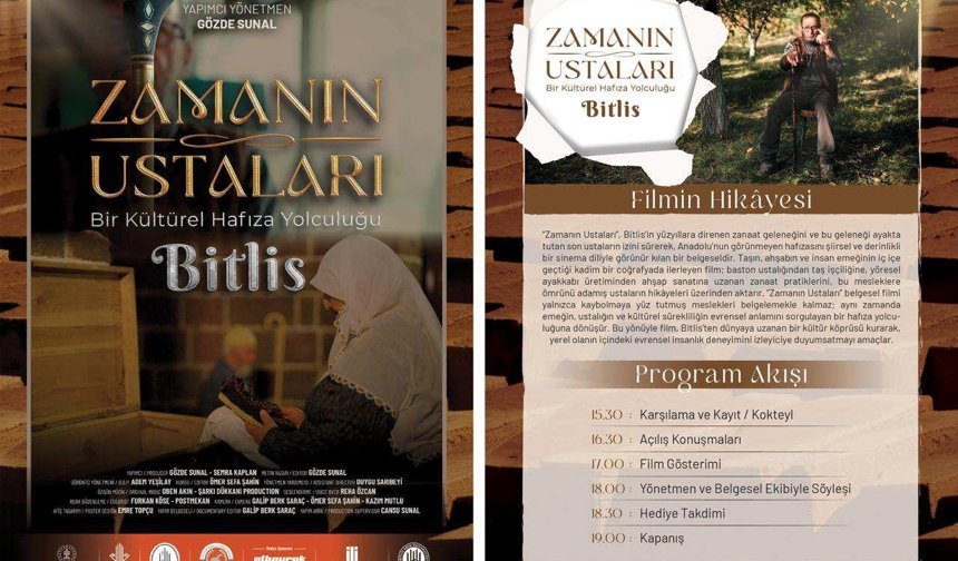 Anadolu’nun kayıp hafızası ‘Zamanın Ustaları’ beyaz perdeye taşınıyor