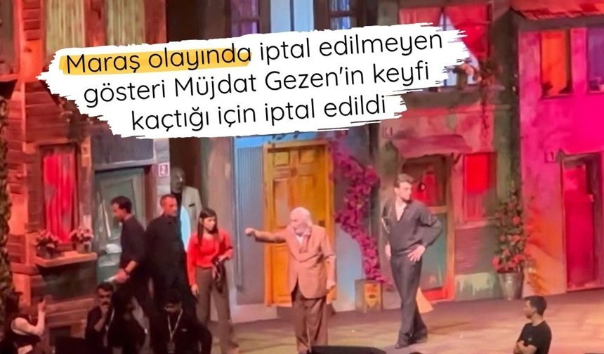Sahne gerildi, gösteri yarıda kaldı: Müjdat Gezen hastanelik oldu
