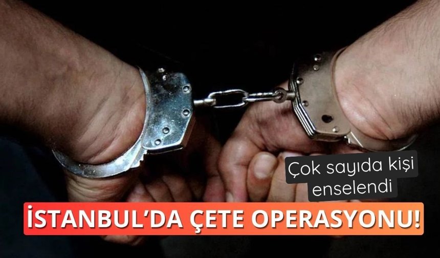 İstanbul'da organize suç örgütü operasyonu: 17 gözaltı