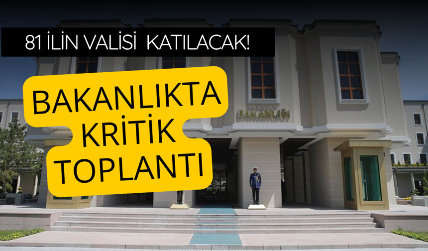 Bakanlıkta okul güvenliği toplantısı yapılacak