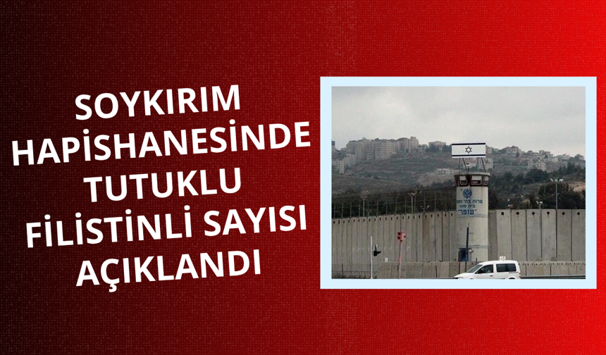 İsrail hapishanesinde Filistinli tutuklu sayısı açıklandı